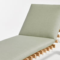 Perch Outdoor Sun Lounger in Sunbrella Oasis - Angle 9