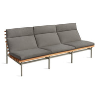 Perch Outdoor 3 Seat Sofa in Toohey Charcoal - Angle 5