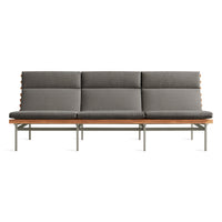 Perch Outdoor 3 Seat Sofa in Toohey Charcoal - Angle 1