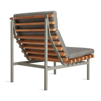 Perch Outdoor Lounge Chair in Toohey Charcoal - Angle 5
