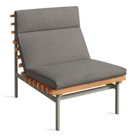 Perch Outdoor Lounge Chair in Toohey Charcoal - Angle 3