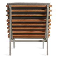 Perch Outdoor Lounge Chair in Toohey Charcoal - Angle 6