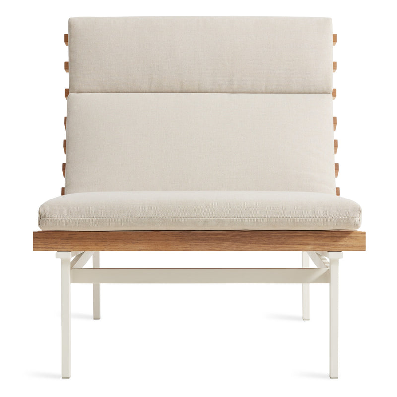 Perch Outdoor Lounge Chair in Sunbrella Linen - Angle 1