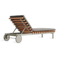 Perch Outdoor Sun Lounger in Toohey Charcoal - Angle 6