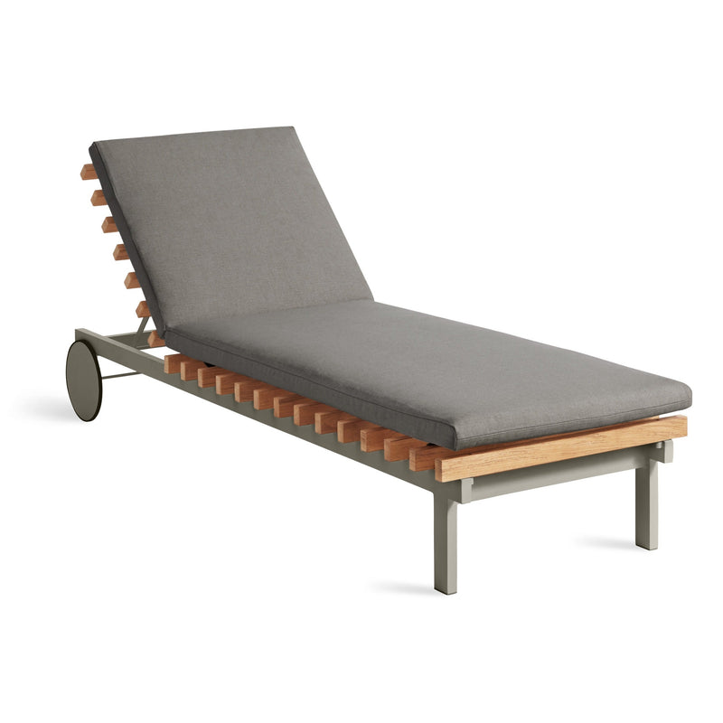 Perch Outdoor Sun Lounger in Toohey Charcoal - Angle 2