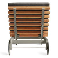 Perch Outdoor Sun Lounger in Toohey Charcoal - Angle 7