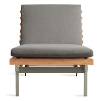 Perch Outdoor Sun Lounger in Toohey Charcoal - Angle 3