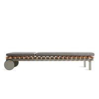 Perch Outdoor Sun Lounger in Toohey Charcoal - Angle 5