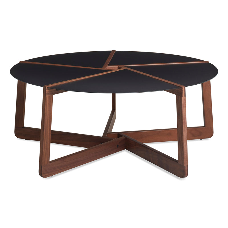 Pi Coffee Table in Black / Walnut