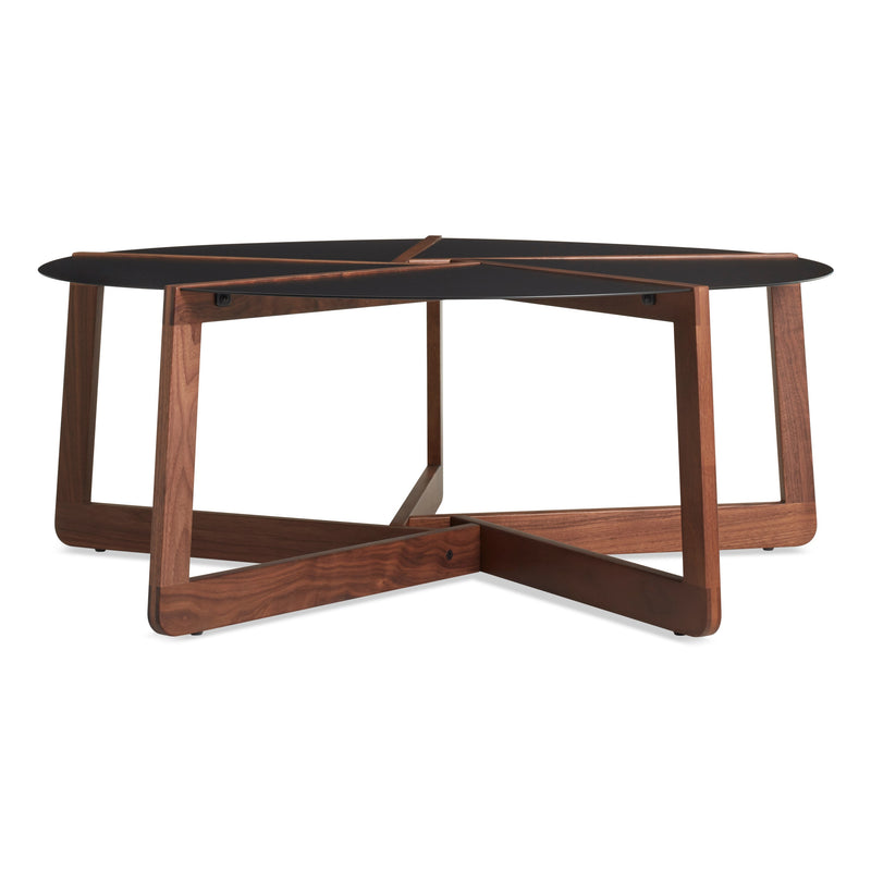 Pi Coffee Table in Black / Walnut