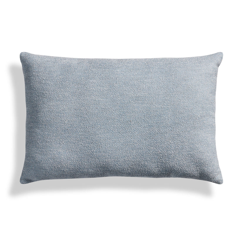 Signal Outdoor 20" x 13" Lumbar Pillow in Sunbrella Haze - Angle 1