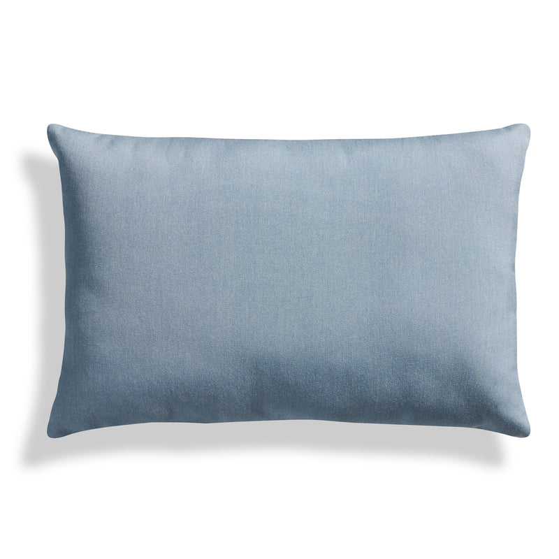 Signal Outdoor 20" x 13" Lumbar Pillow in Sunbrella Haze - Angle 2