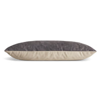 Signal 30&quot; x 13&quot; Lumbar Pillow in Slate Leather - Angle 3