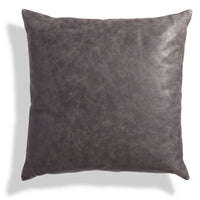 Signal 20&quot; Square Pillow in Slate Leather - Angle 1