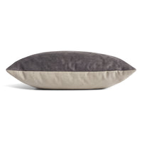 Signal 20" x 13" Lumbar Pillow in Slate Leather - Angle 3