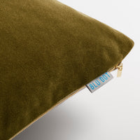 Signal Large Dog Bed in Loden Green Velvet - Angle 6