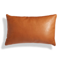 Signal 20&quot; x 13&quot; Lumbar Pillow in Terracotta Leather - Angle 1