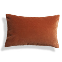 Signal 20" x 13" Lumbar Pillow in Copper Velvet - Angle 1