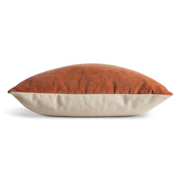 Signal 20" x 13" Lumbar Pillow in Copper Velvet - Angle 3