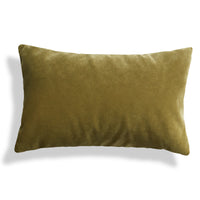 Signal 20&quot; x 13&quot; Lumbar Pillow in Loden Green Velvet - Angle 1