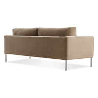 Paramount 80" Sofa in Otter Velvet - Angle 7