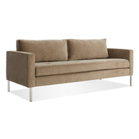 Paramount 80" Sofa in Otter Velvet - Angle 5