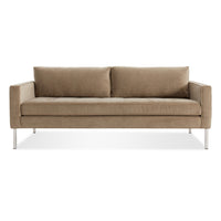 Paramount 80" Sofa in Otter Velvet - Angle 1
