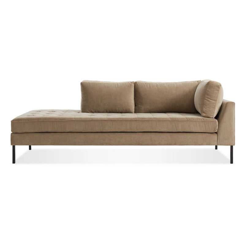 Paramount Daybed in Otter Velvet