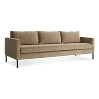 Paramount 95&quot; Sofa in Otter Velvet - Angle 3