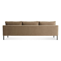 Paramount 95&quot; Sofa in Otter Velvet - Angle 7