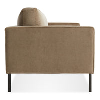 Paramount 95&quot; Sofa in Otter Velvet - Angle 5