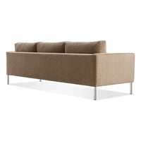 Paramount 95" Sofa in Otter Velvet - Angle 8