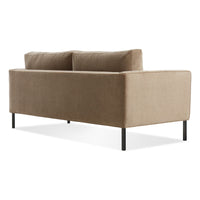Paramount 66&quot; Sofa in Otter Velvet - Angle 6