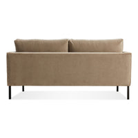 Paramount 66&quot; Sofa in Otter Velvet - Angle 7