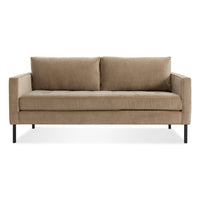 Paramount 66&quot; Sofa in Otter Velvet - Angle 2