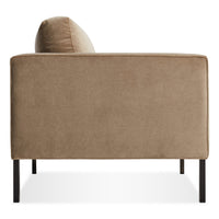 Paramount 66&quot; Sofa in Otter Velvet - Angle 5