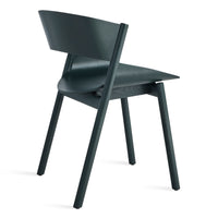 Port Chair in Navy Green on Ash - Angle 7