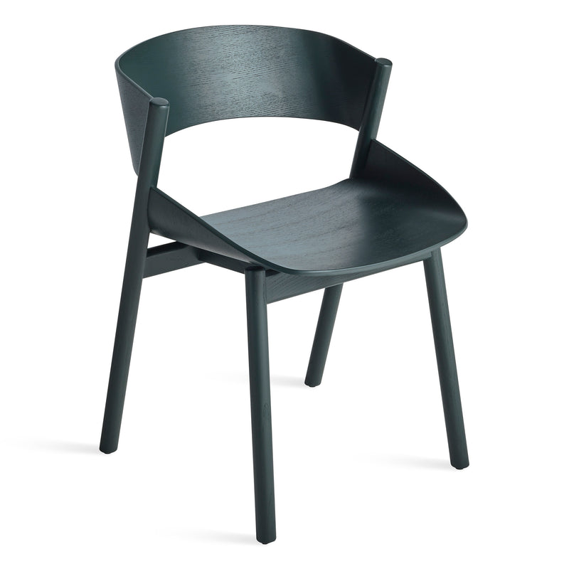 Port Chair in Navy Green on Ash - Angle 2