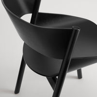 Port Chair in Black on Ash - Angle 10