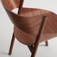Port Chair in Walnut - Angle 9