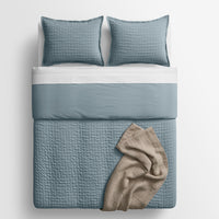 Popple Duvet Set in Grey Blue - Angle 13