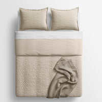 Popple Duvet Set in Putty - Angle 13