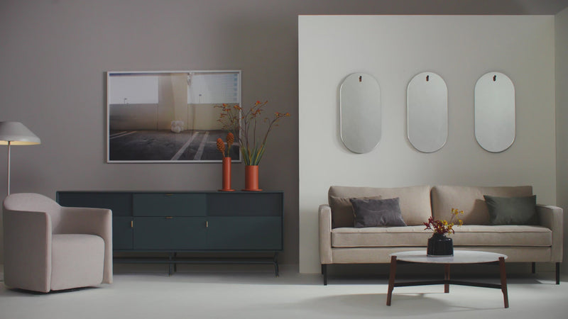 Paramount 95" Sofa in Sanford Ceramic - Angle 2