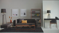 Clutch Chair in Coffee Velvet - Angle 8