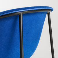 Past Life Chair in Cobalt / Black - Angle 8