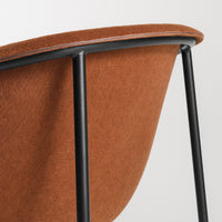 Past Life Chair in Copper / Black - Angle 8