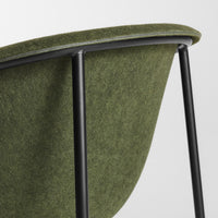 Past Life Chair in Olive / Black - Angle 8