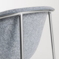 Past Life Chair in Light Grey / Silver - Angle 8