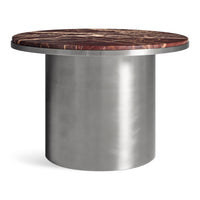 Plateau Medium Table in Cherry Marble - Angle 1