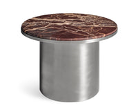 Plateau Medium Table in Cherry Marble - Angle 2